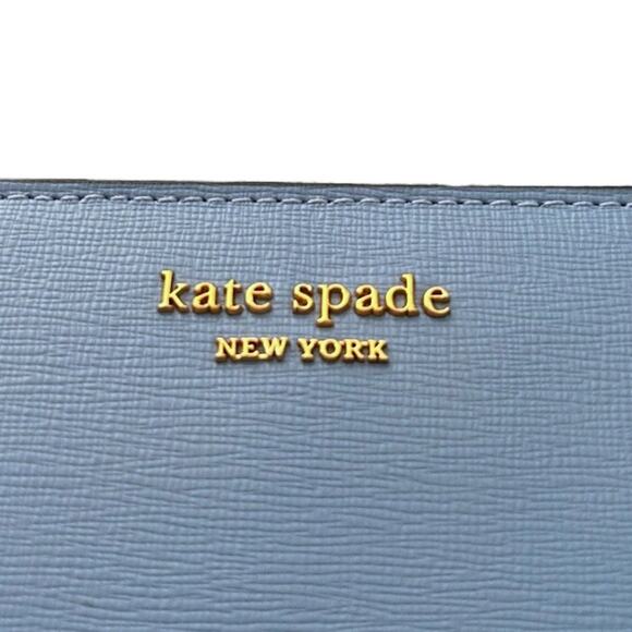 Kate Spade New York Morgan Zip Around Continental Wallet Kingfisher Blue - Picture 3 of 7